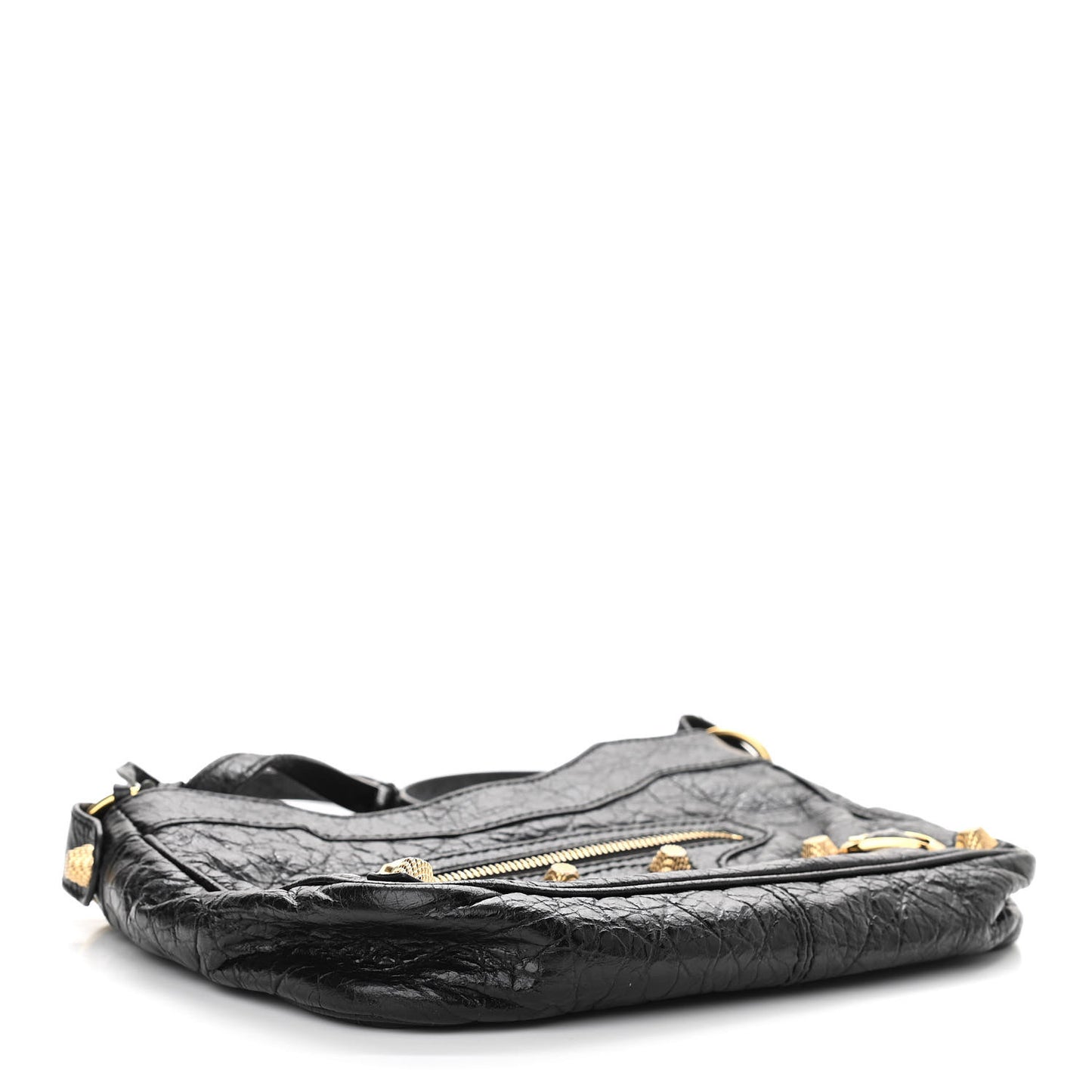 Agneau Giant 12 Gold Hardware Hip Black