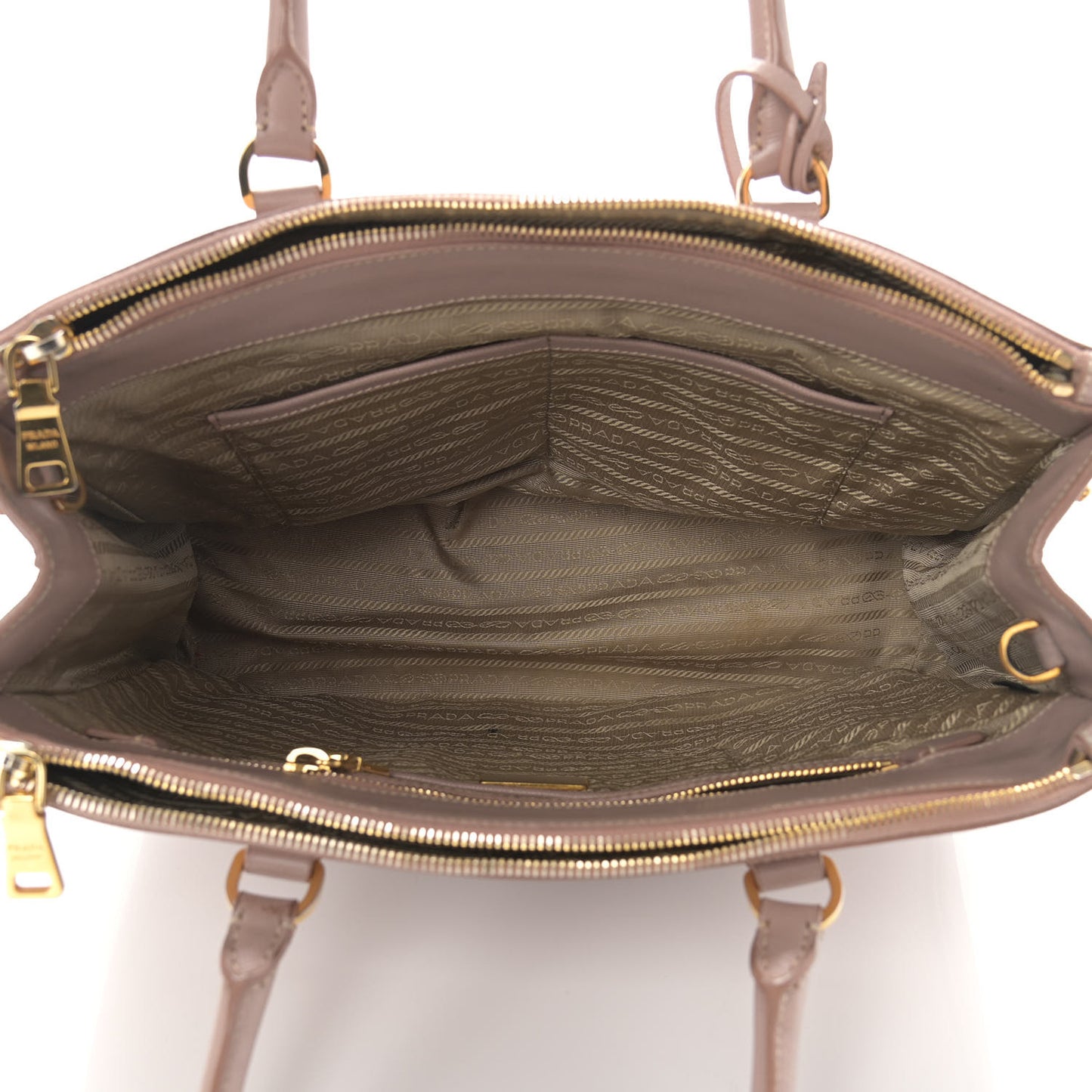 Saffiano Medium Galleria Double Zip Tote Cammeo
