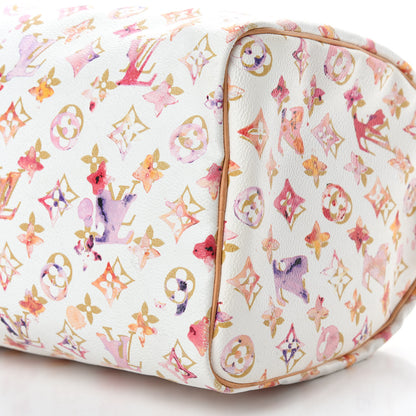 Louis Vuitton Watercolor Aquarelle Speedy 35 White 7 of 13