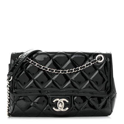 Chanel Patent Quilted Small Coco Shine Flap Black 1 of 11