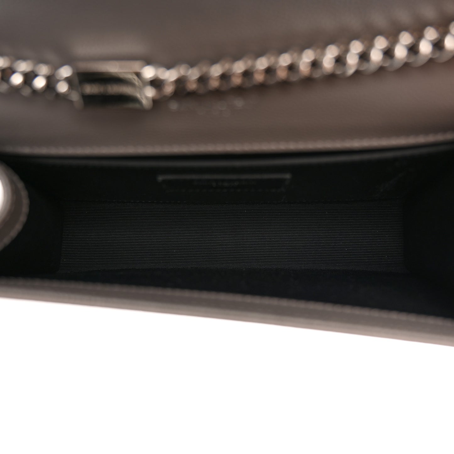 Grain De Poudre Classic Monogram Kate Satchel Grey