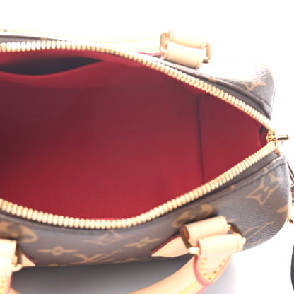 Louis Vuitton Monogram Speedy Bandouliere 20 Black 5 of 8