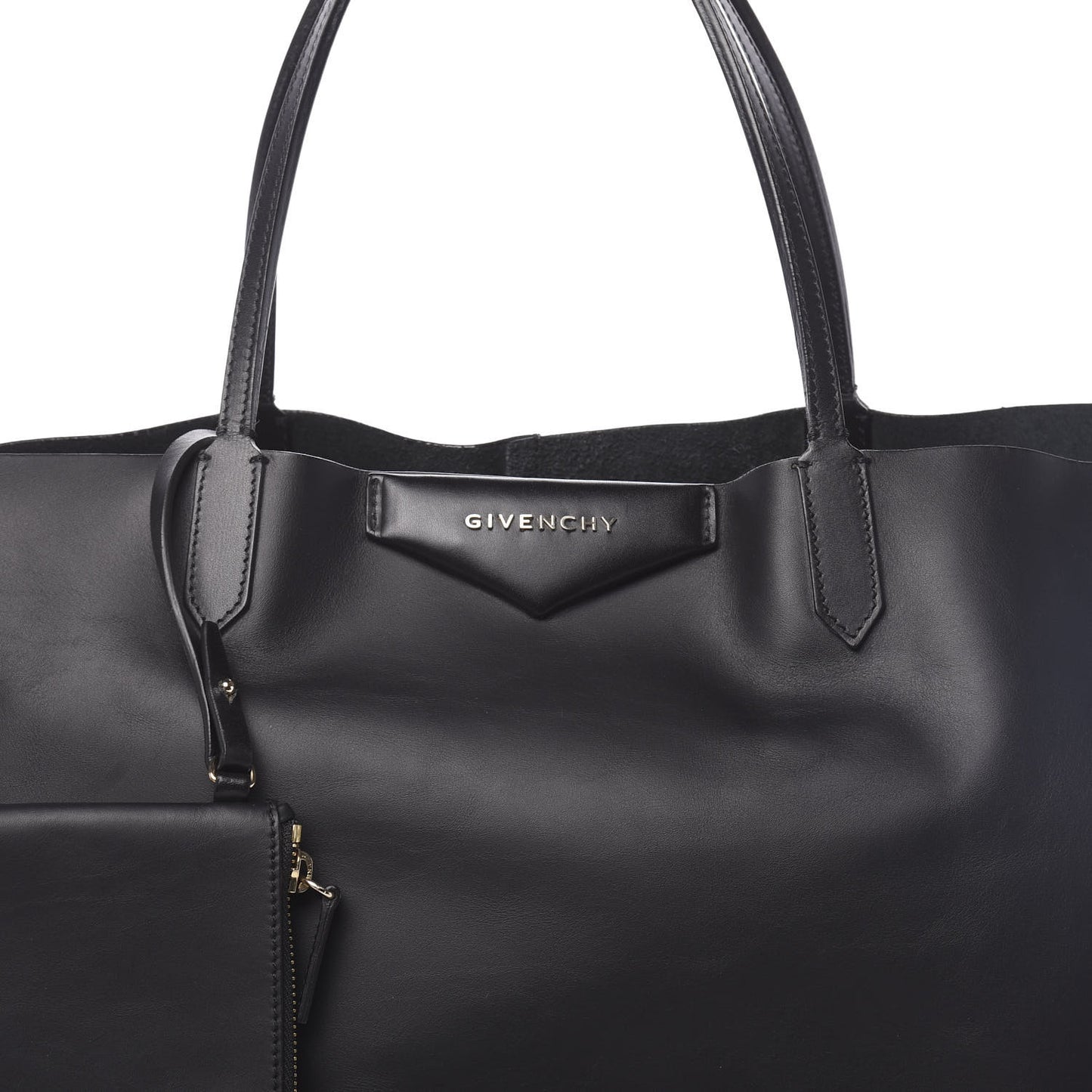 Calfskin Large Antigona Tote Black