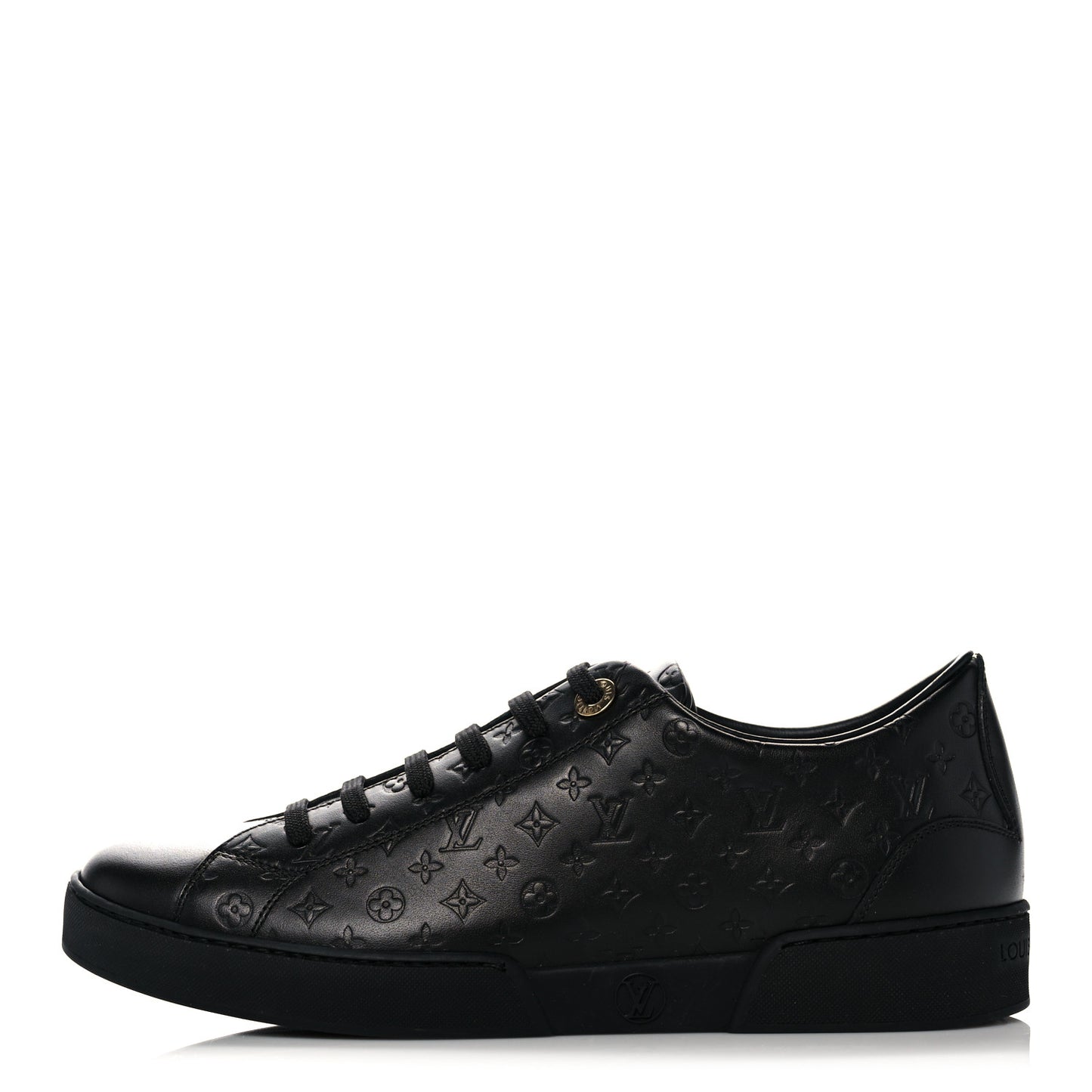 Monogram Calfskin Stellar Sneakers 37 Black