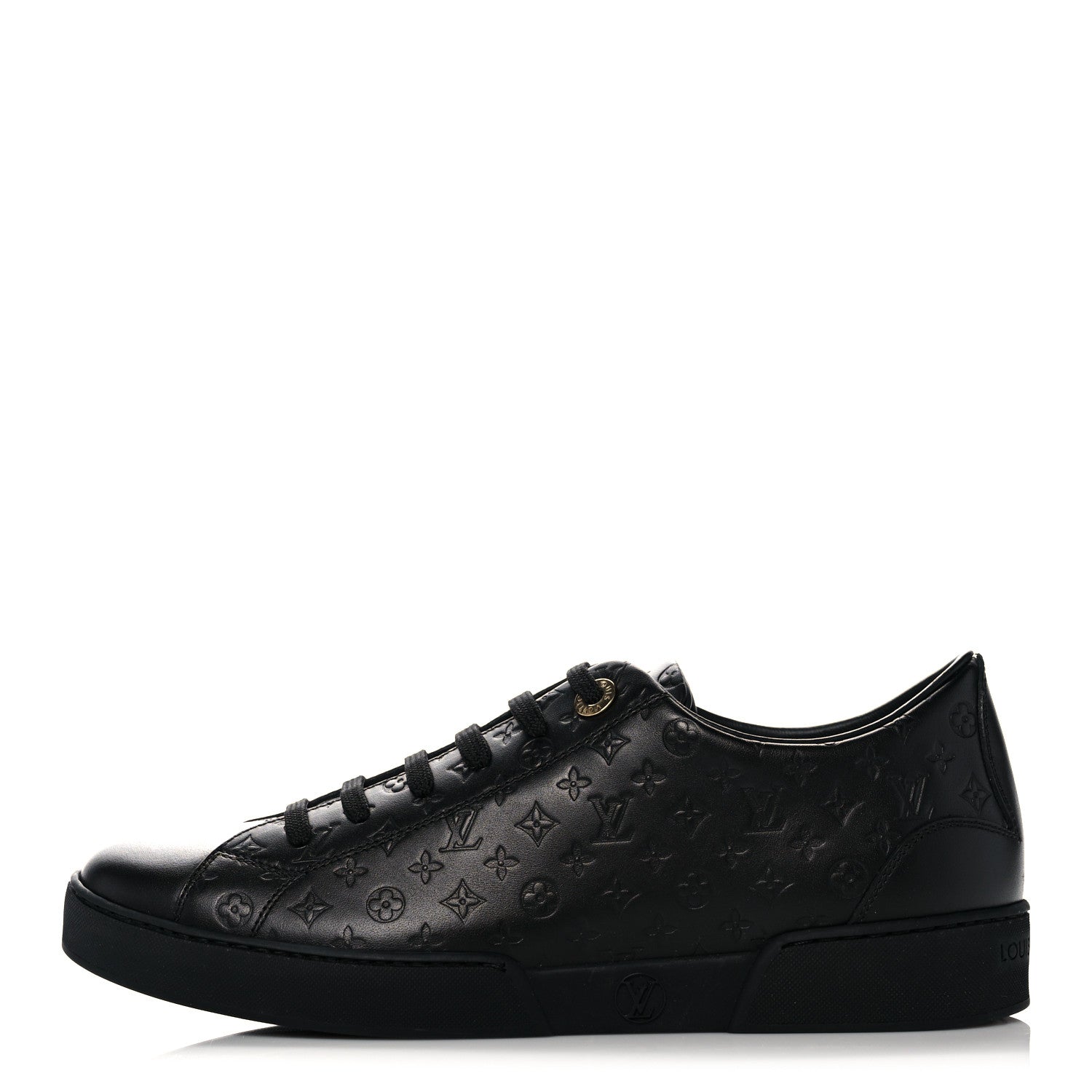 Louis Vuitton Monogram Calfskin Stellar Sneakers 37 Black 1 of 8
