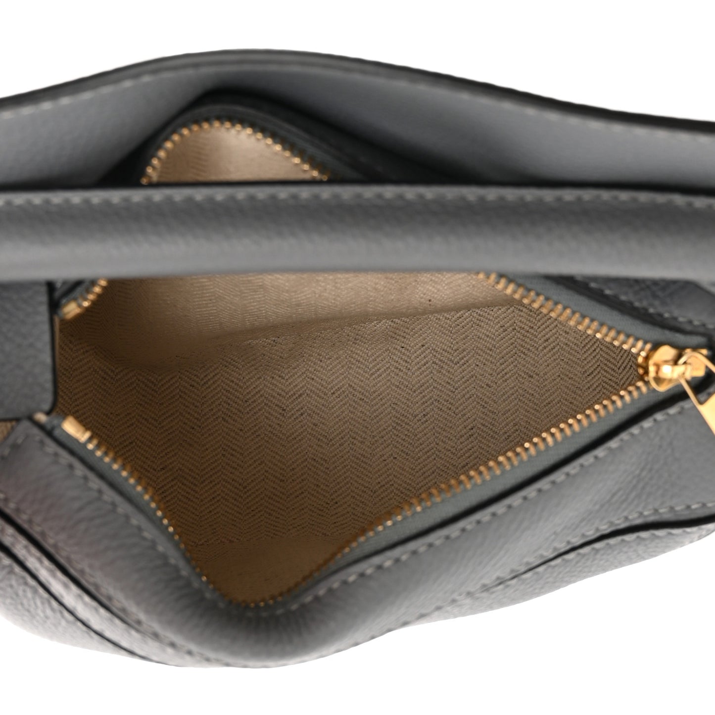 Calfskin Mini Puzzle Bag Asphalt Grey