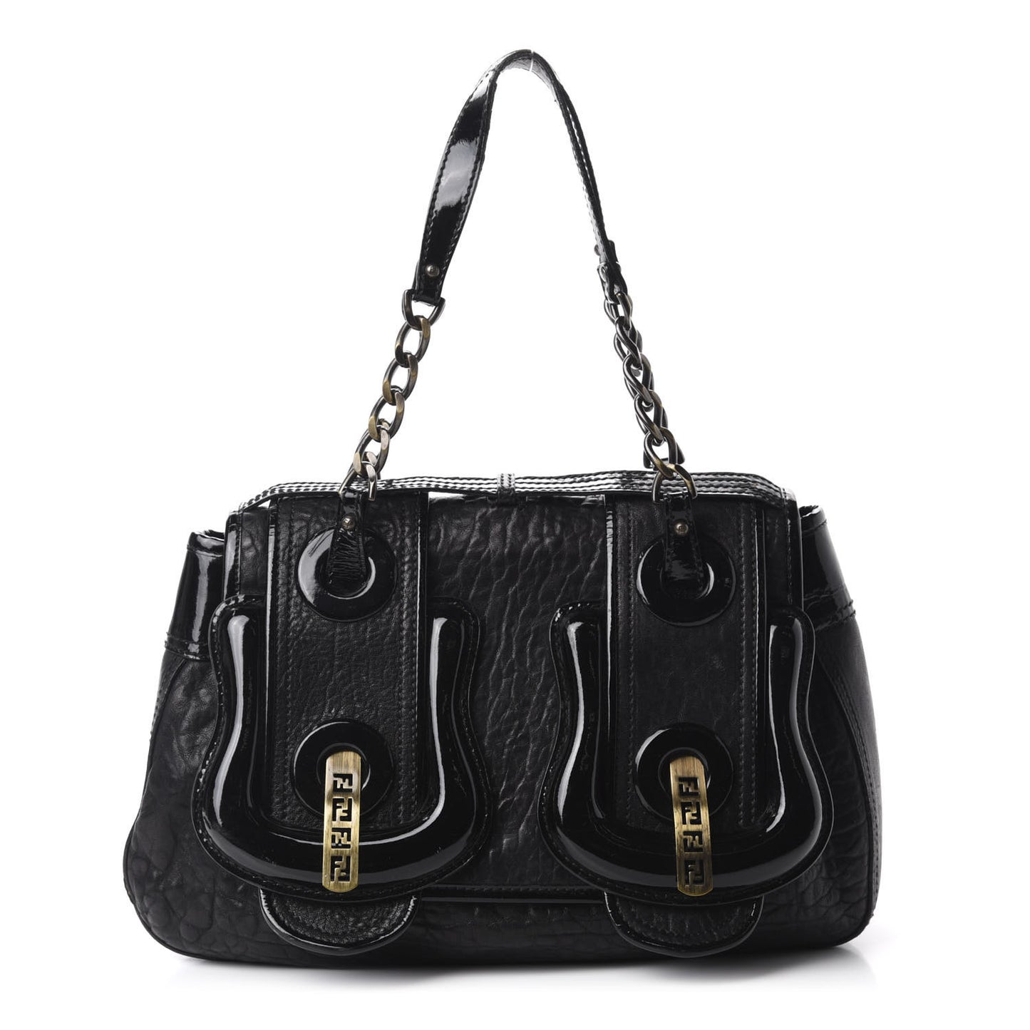 Nappa Patent B Bag Black