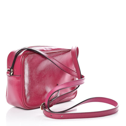 Gucci Soft Patent Small Soho Disco Bag Bright Bougainvillea 3 of 15