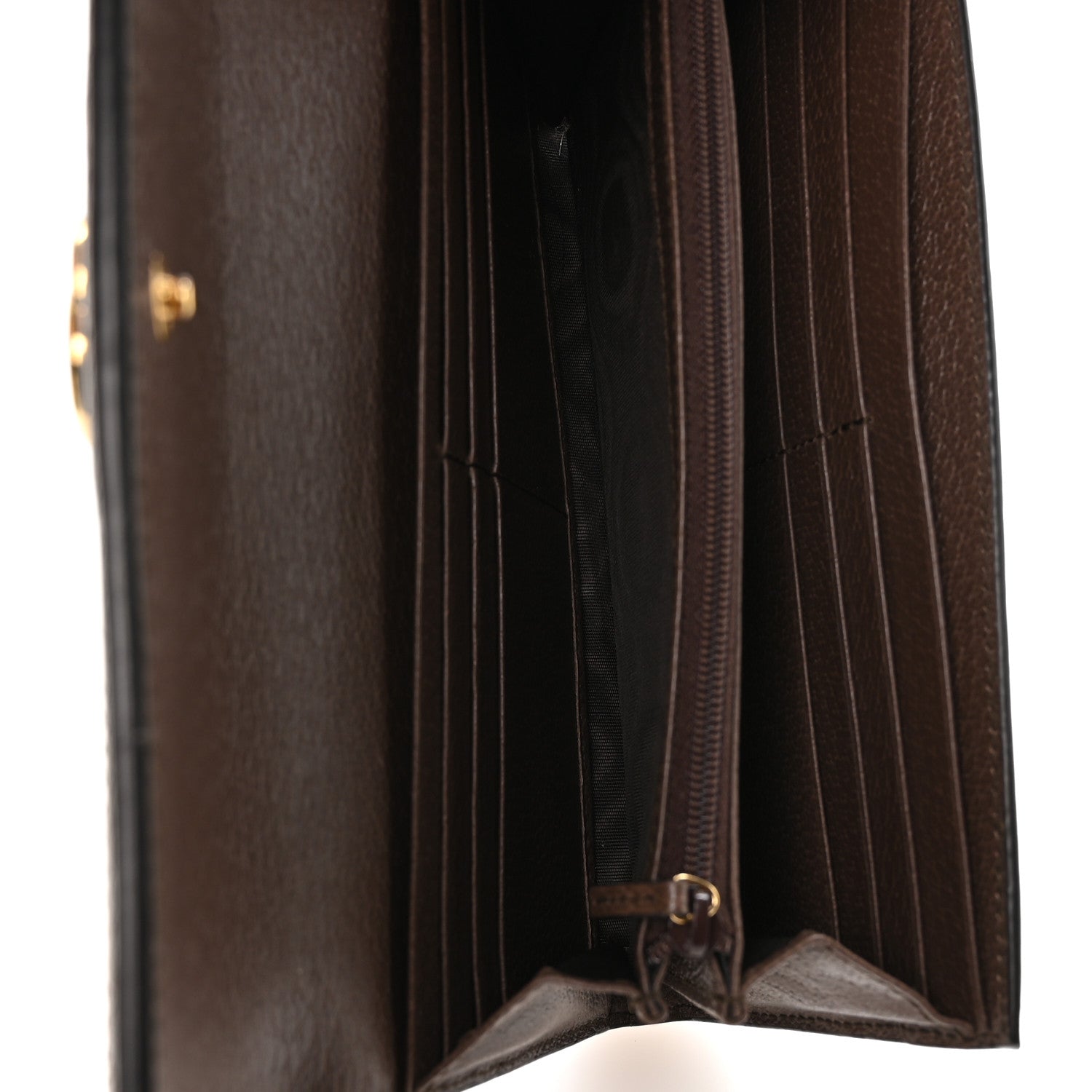 Gucci GG Supreme Monogram Web Ophidia Continental Wallet Brown 5 of 8