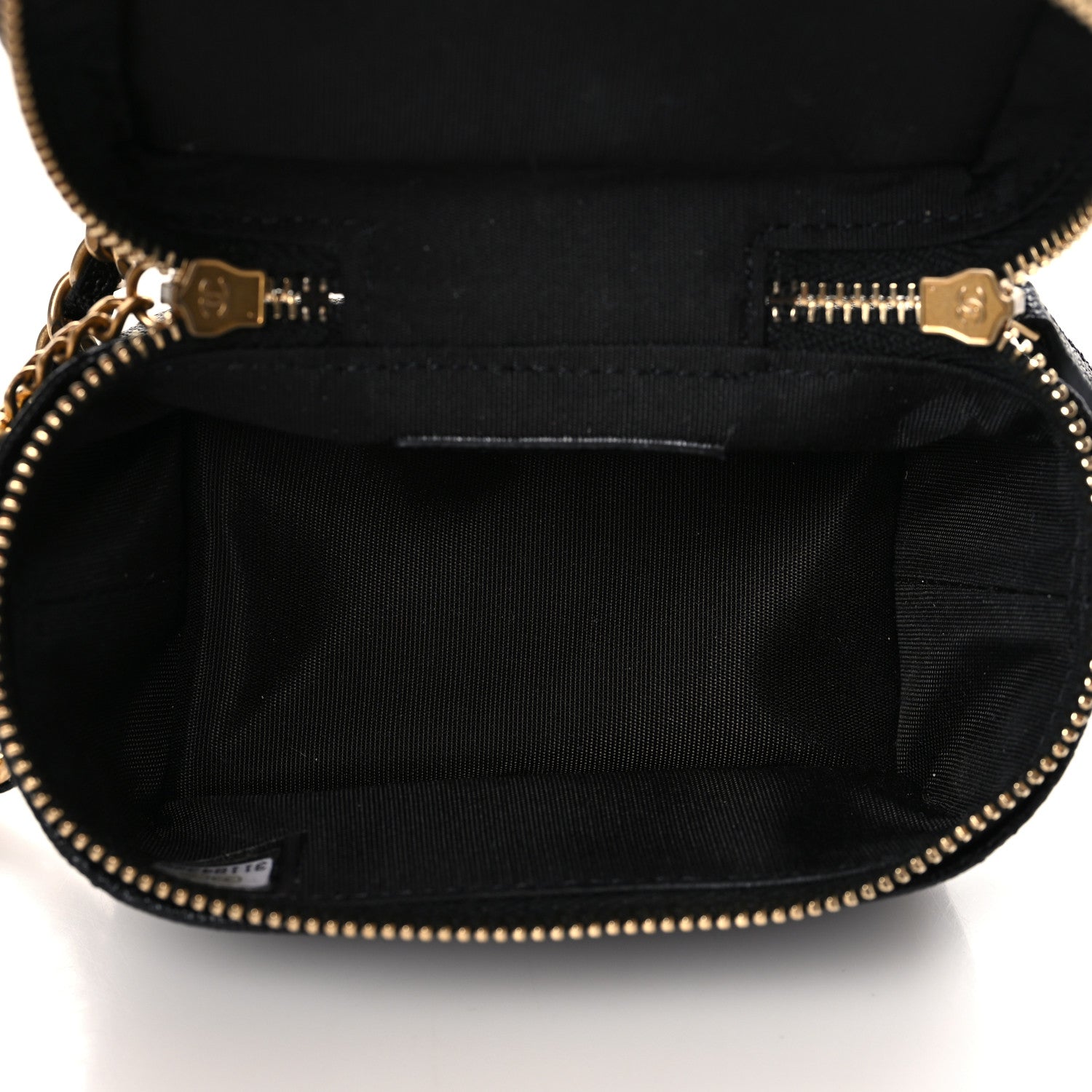 Chanel Caviar Quilted Mini Top Handle Vanity With Chain Black 5 of 10