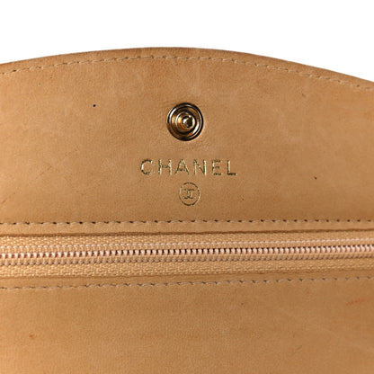 Chanel Caviar Timeless CC Wallet on Chain WOC Beige 6 of 12