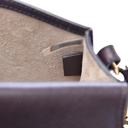 Chloe Calfskin Suede Small Nile Bracelet Bag Carbon Brown 8 of 13