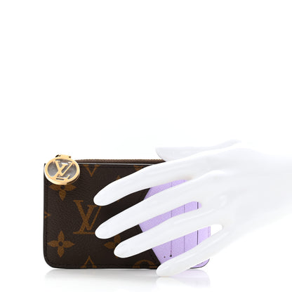 Louis Vuitton Monogram Zipped Romy Card Holder Bubble Tea 2 of 8