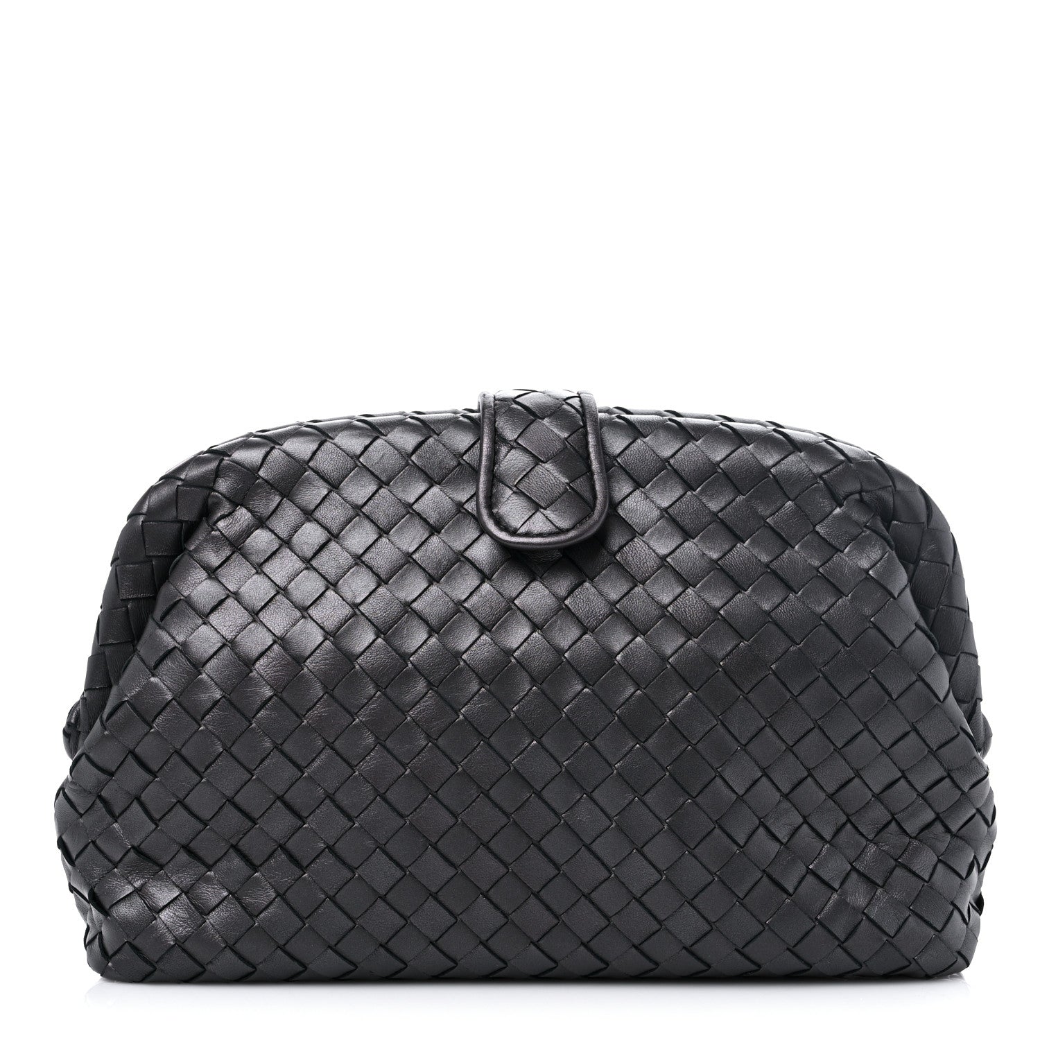 Bottega Veneta Nappa Intrecciato The Lauren 1980 Clutch Ebano 1 of 9