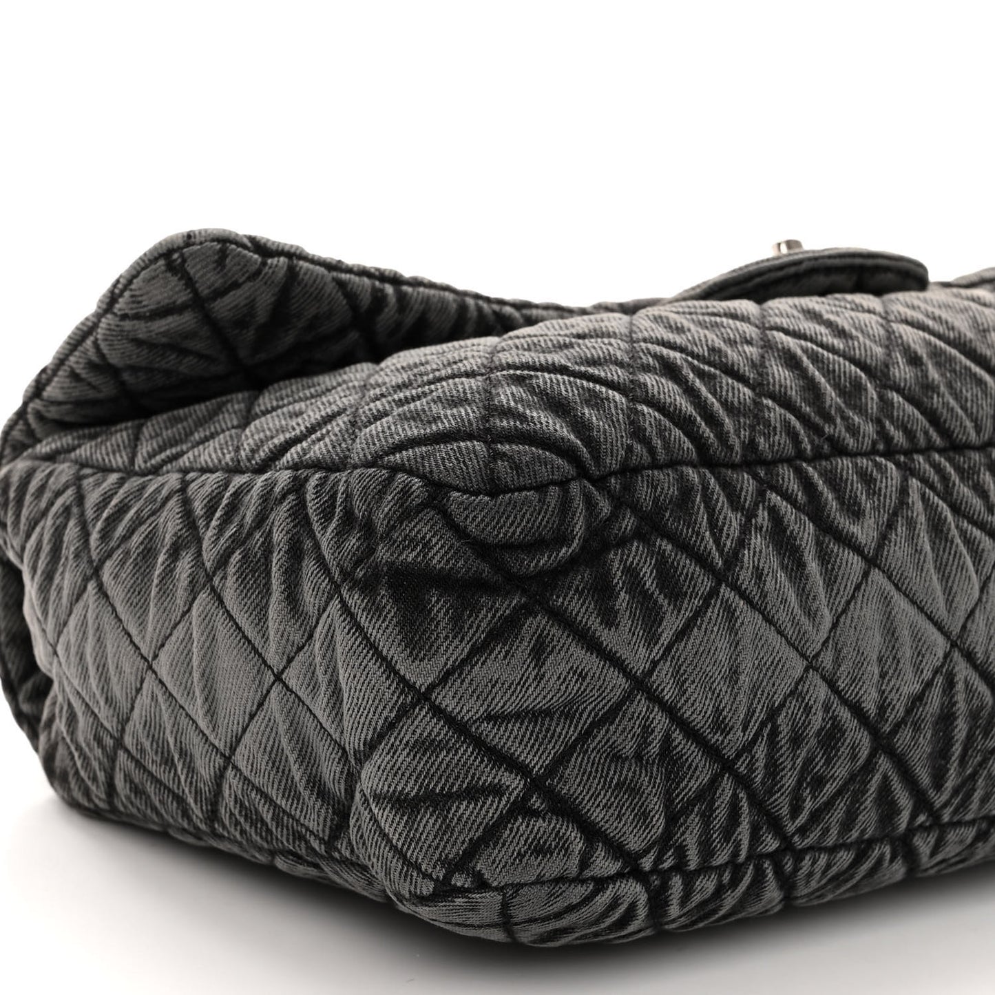 Denim Quilted Denimpression Flap Grey Black