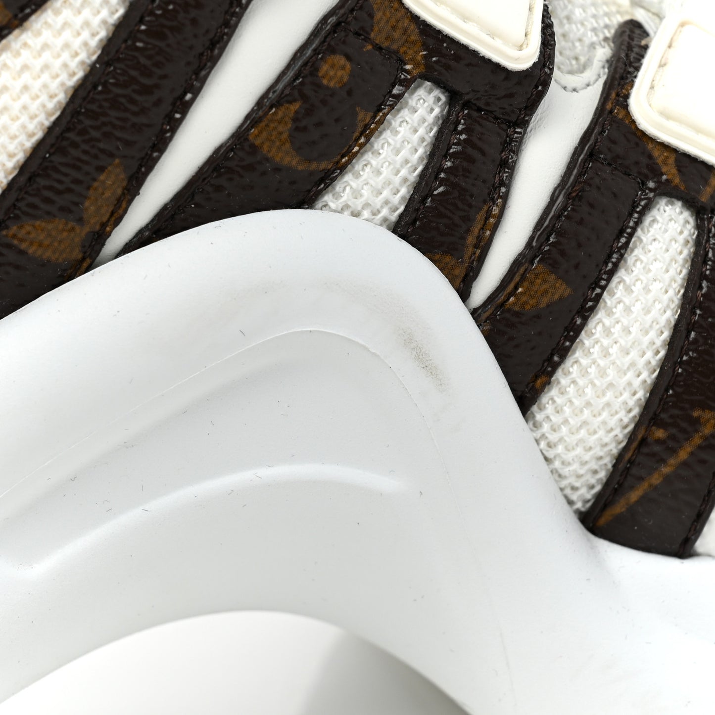 Patent Monogram LV Archlight Sneakers 36.5 White