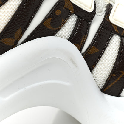 Louis Vuitton Patent Monogram LV Archlight Sneakers 36.5 White 10 of 11