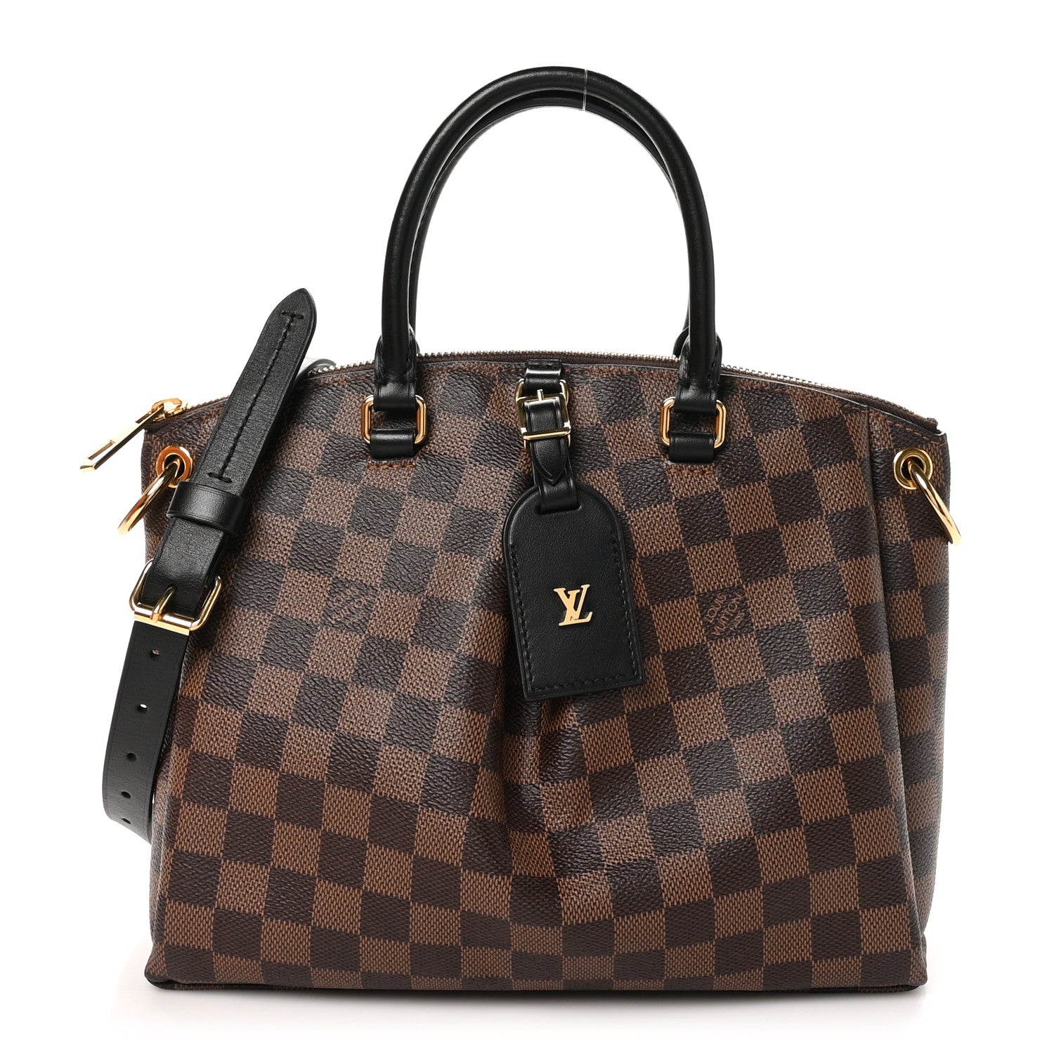 Louis Vuitton Damier Ebene Odeon Tote PM Black 1 of 10