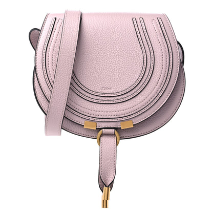 Chloe Grained Calfskin Small Marcie Saddle Bag Misty Lavender 1 of 8