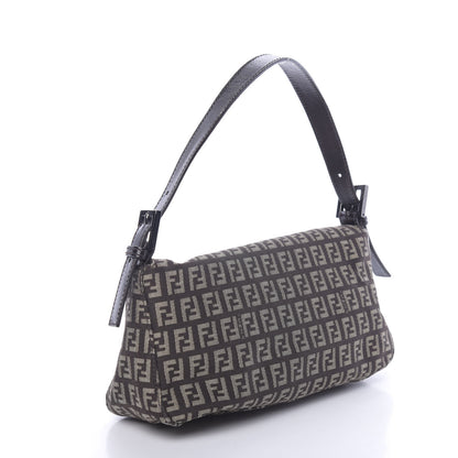 Fendi Zucchino Vitello Baguette Testa di Moro Beige 3 of 11