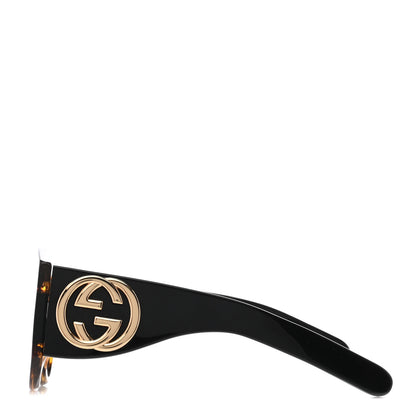 Gucci Acetate Round Frame Sunglasses GG0177S Brown 3 of 7