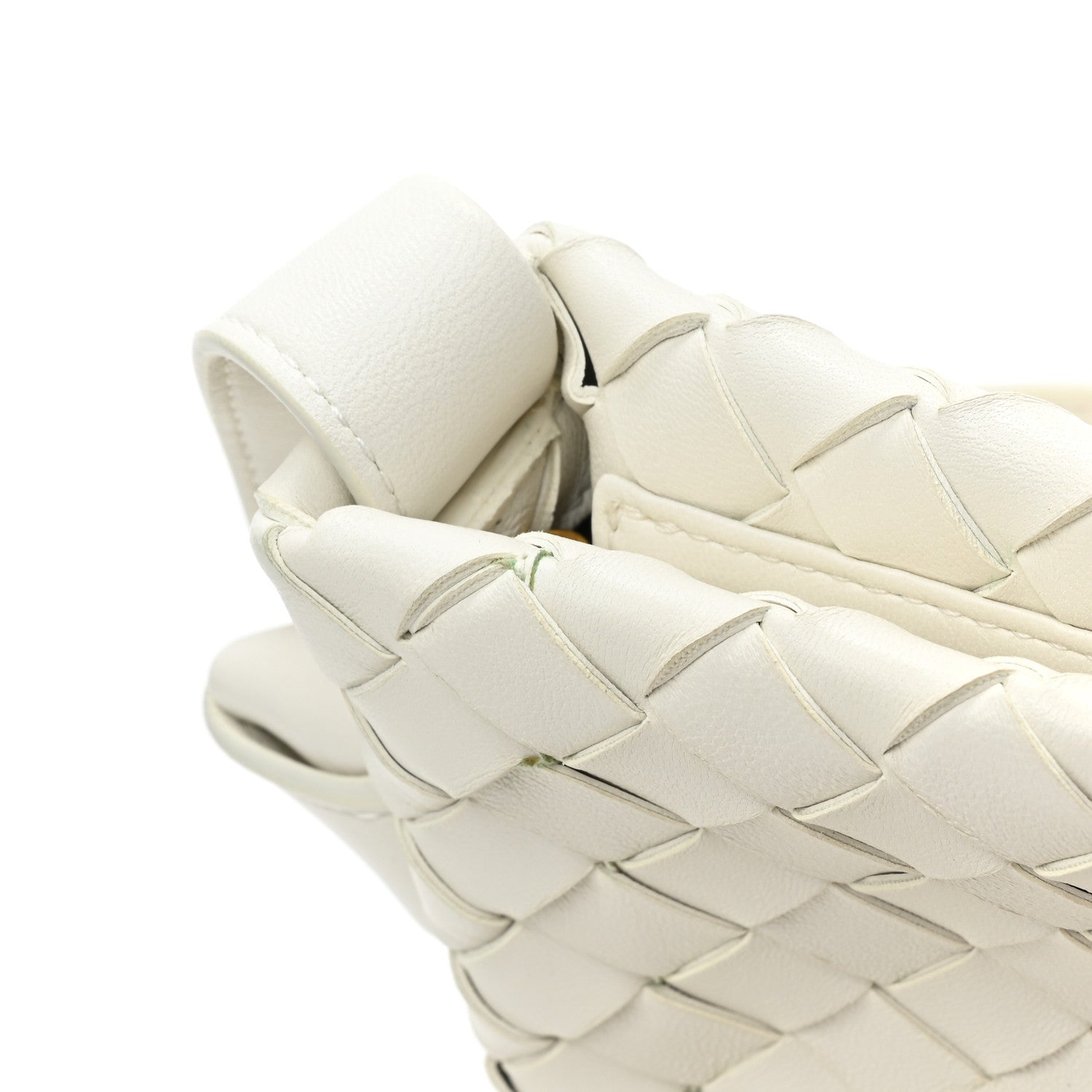 Bottega Veneta BOTTEGA VENETA Nappa Intrecciato Tie Shoulder Bag White 13 of 13