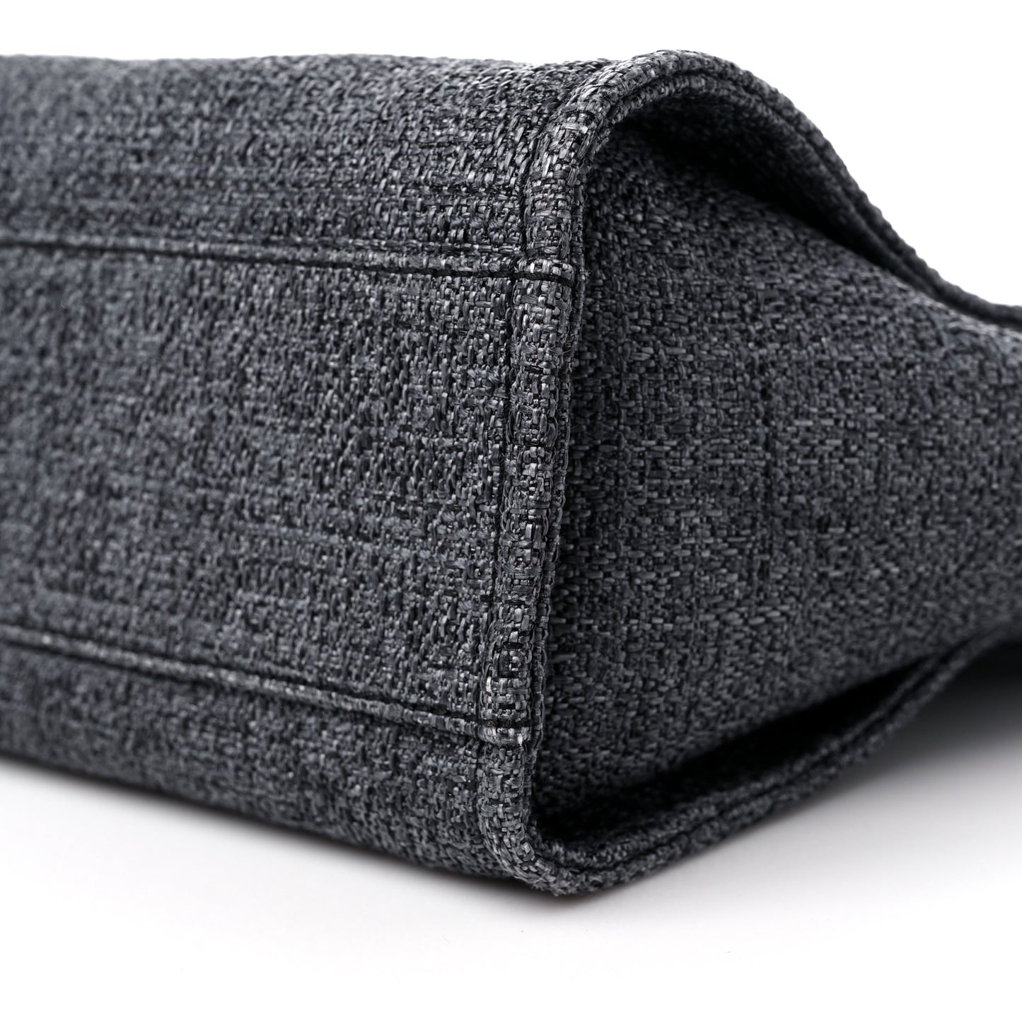 Lurex Boucle Small Deauville Tote Black