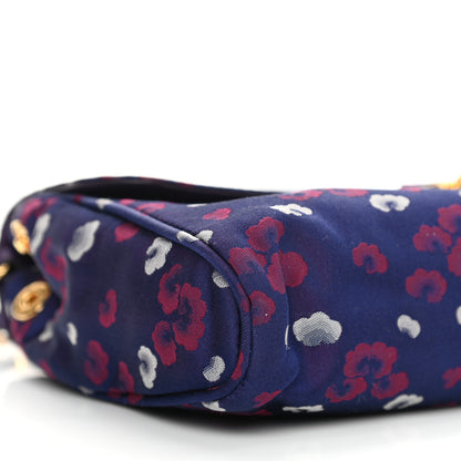 Prada Tessuto Nylon Jacquard Floral Print Shoulder Bag Viola 8 of 10