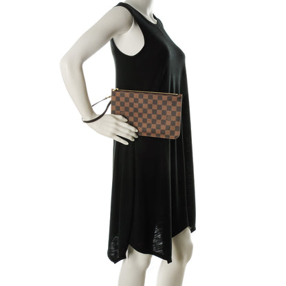 Louis Vuitton Damier Ebene Neverfull MM GM Pochette 2 of 8