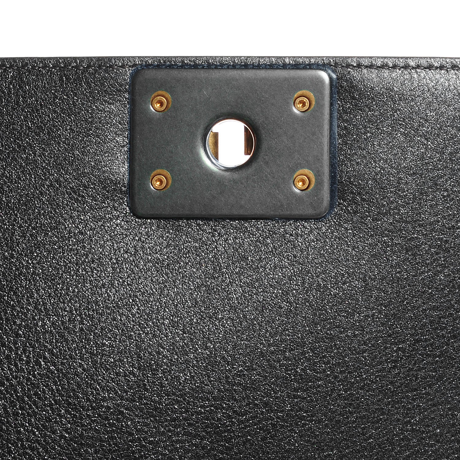 Chanel Pearl Calfskin New Medium Boy Flap Dark Grey 11 of 11