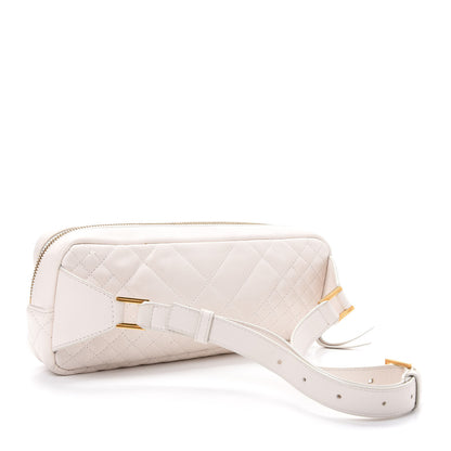 Versace Nappa Barocco Quilted Vanitas Medea Belt Bag White 3 of 12