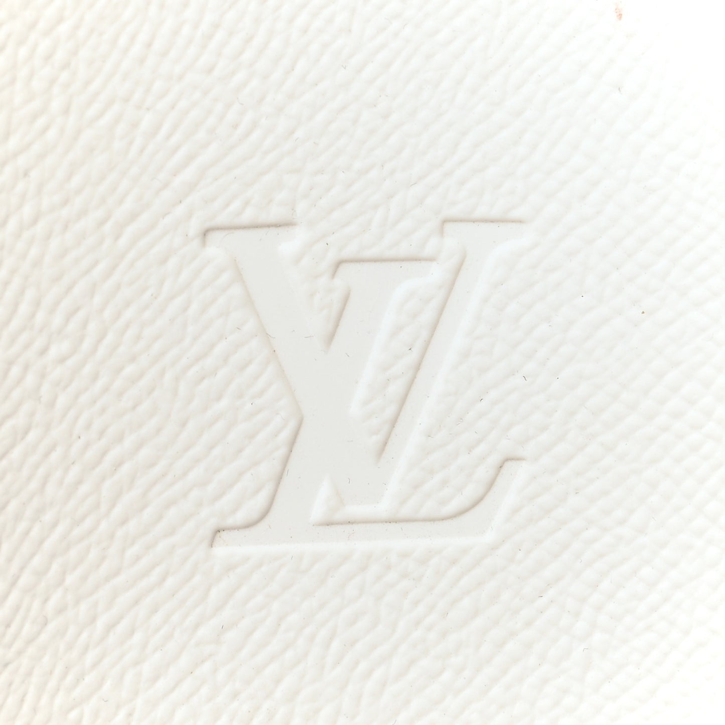Iridescent Rubber Monogram Mens Waterfront Mules 12 White
