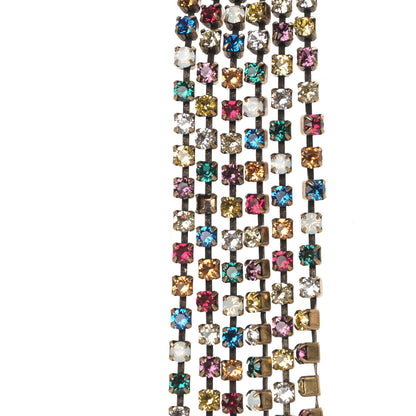 Gucci Metal Crystal Asymmetric Lion Head Earrings Multicolor 5 of 6