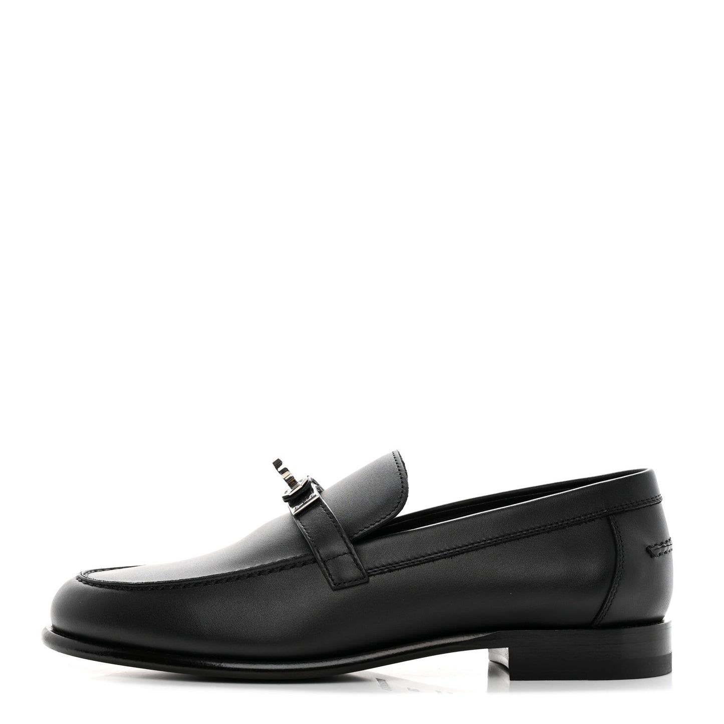 Calfskin Womens Destin Loafers 37 Black