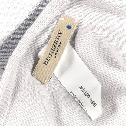 Burberry Cotton Giant Check Scarf Grey 3 of 3