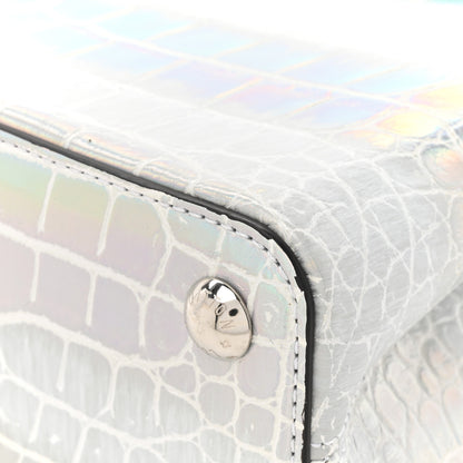 Louis Vuitton Iridescent Alligator Capucines BB Silver 13 of 14