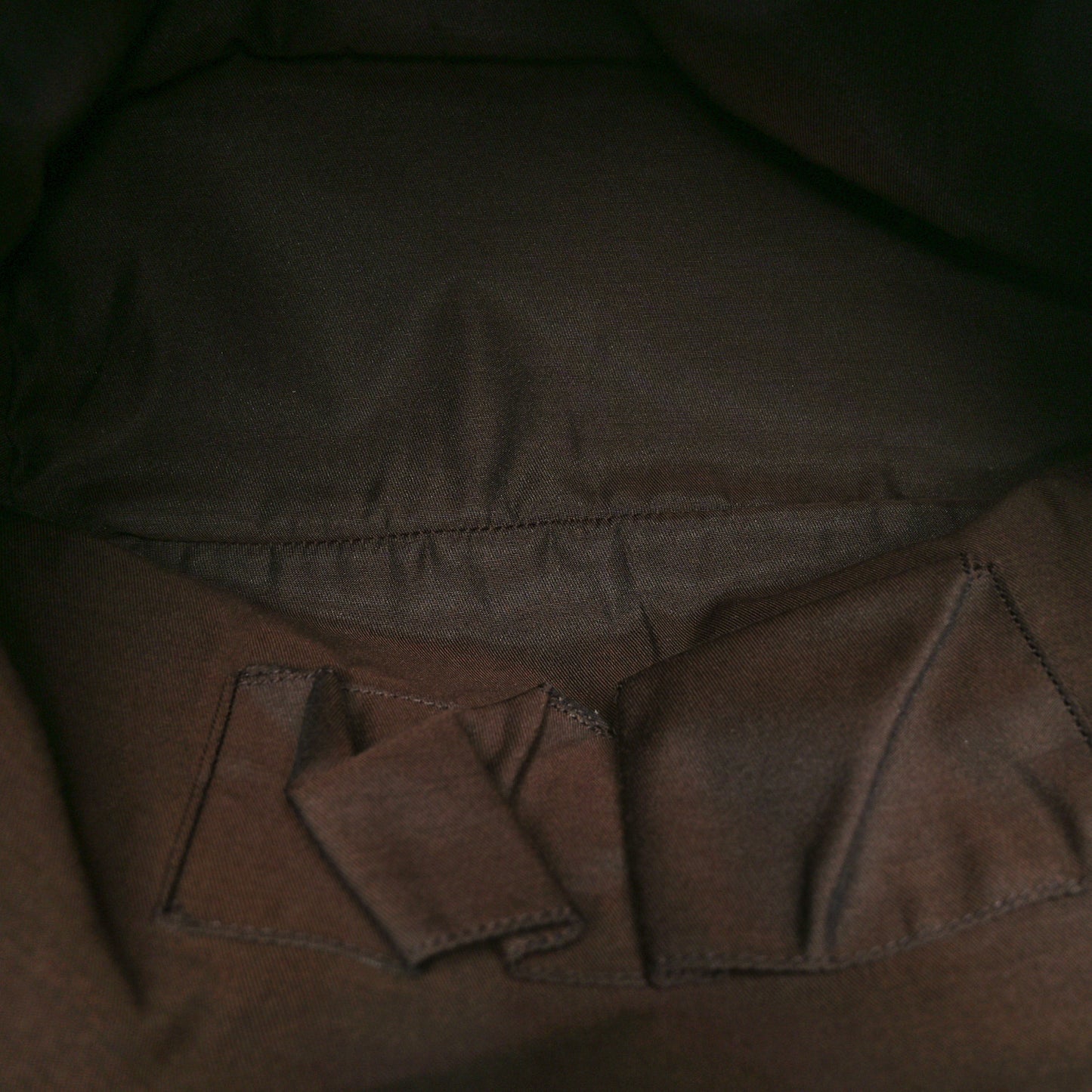 Monogram Dollar Calfskin O Drawstring Backpack Beige Ebony Testa di Moro Dark Chocolate