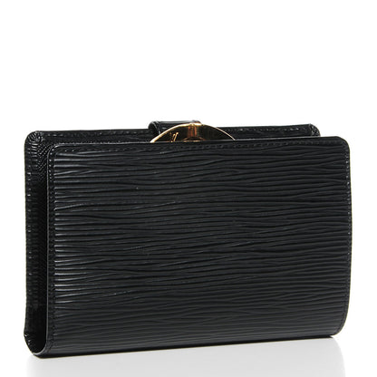 Louis Vuitton Epi French Purse Wallet Black 3 of 8