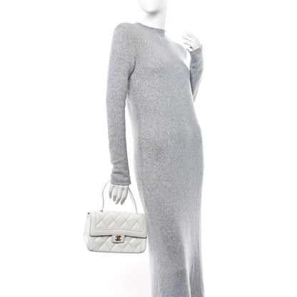 Chanel Calfskin Quilted Wild Stitch Flap White 2 of 12