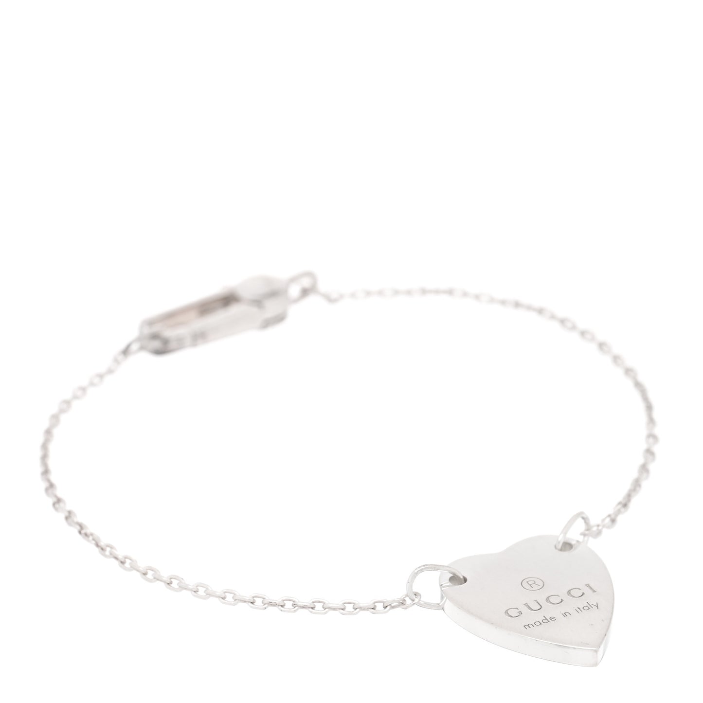 Sterling Silver Trademark Heart Bracelet