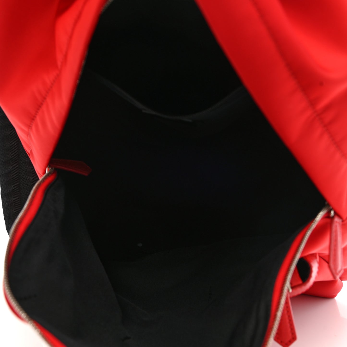 Nylon Vitello Elite Monster Eyes Rounded Backpack Red White