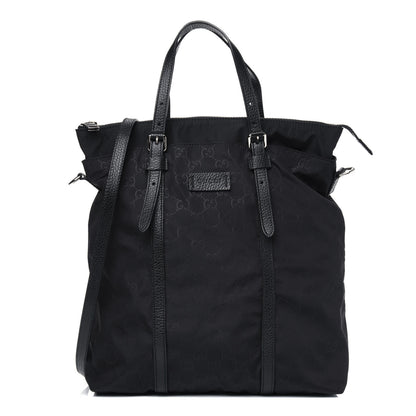 Gucci Nylon Monogram Medium Vertical Tote Black 1 of 5