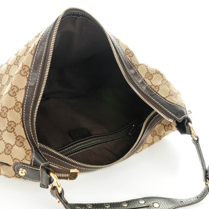 Gucci Monogram Biba Hobo Dark Brown 6 of 8
