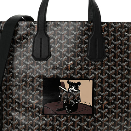 Goyard Goyardine Voltaire III Tote Black 8 of 11