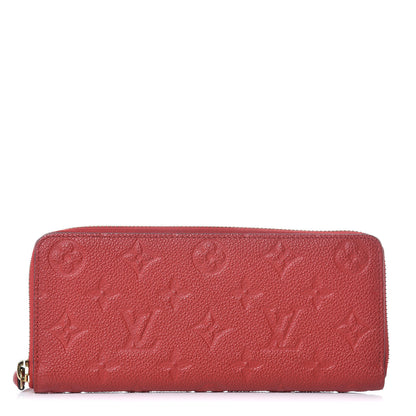 Louis Vuitton Empreinte Clemence Wallet Scarlet 1 of 10