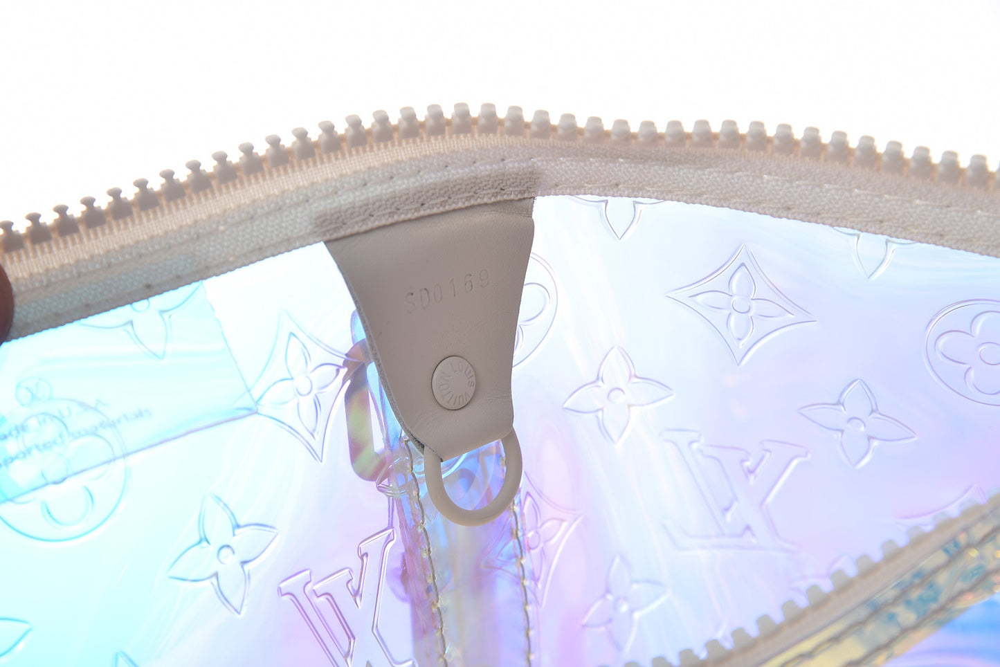 PVC Monogram Keepall Bandouliere 50 Iridescent Prism