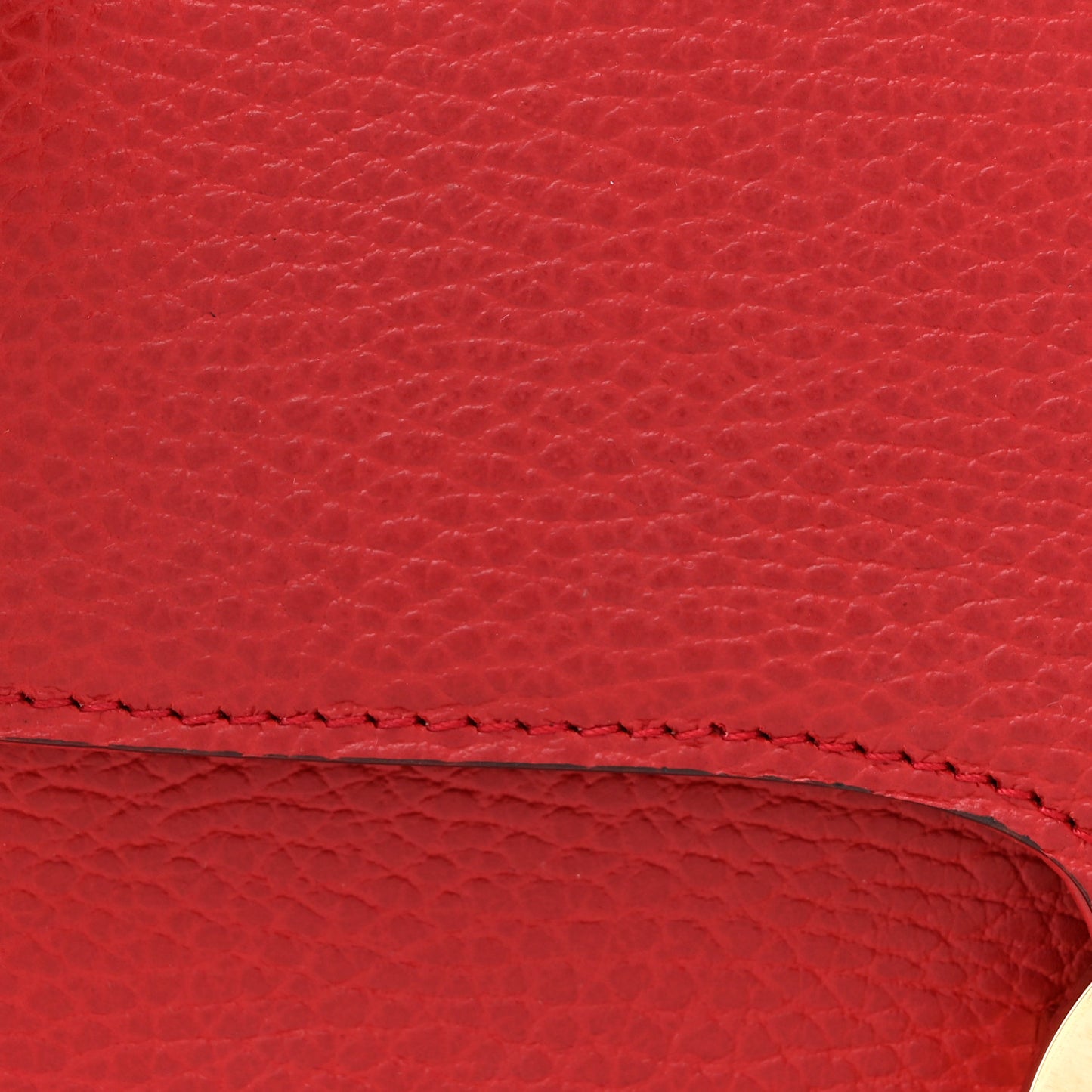 Dollar Calfskin Interlocking G Shoulder Bag Red