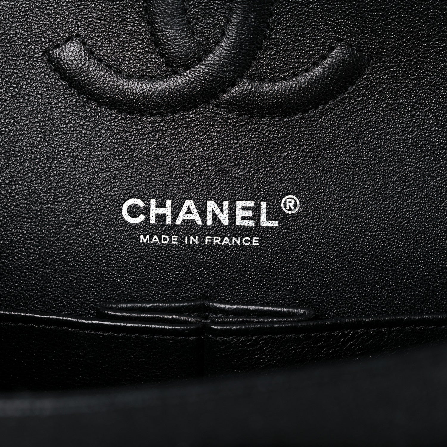 Chanel Metallic Caviar Quilted Medium Double Flap Dark Charcoal 6 of 10