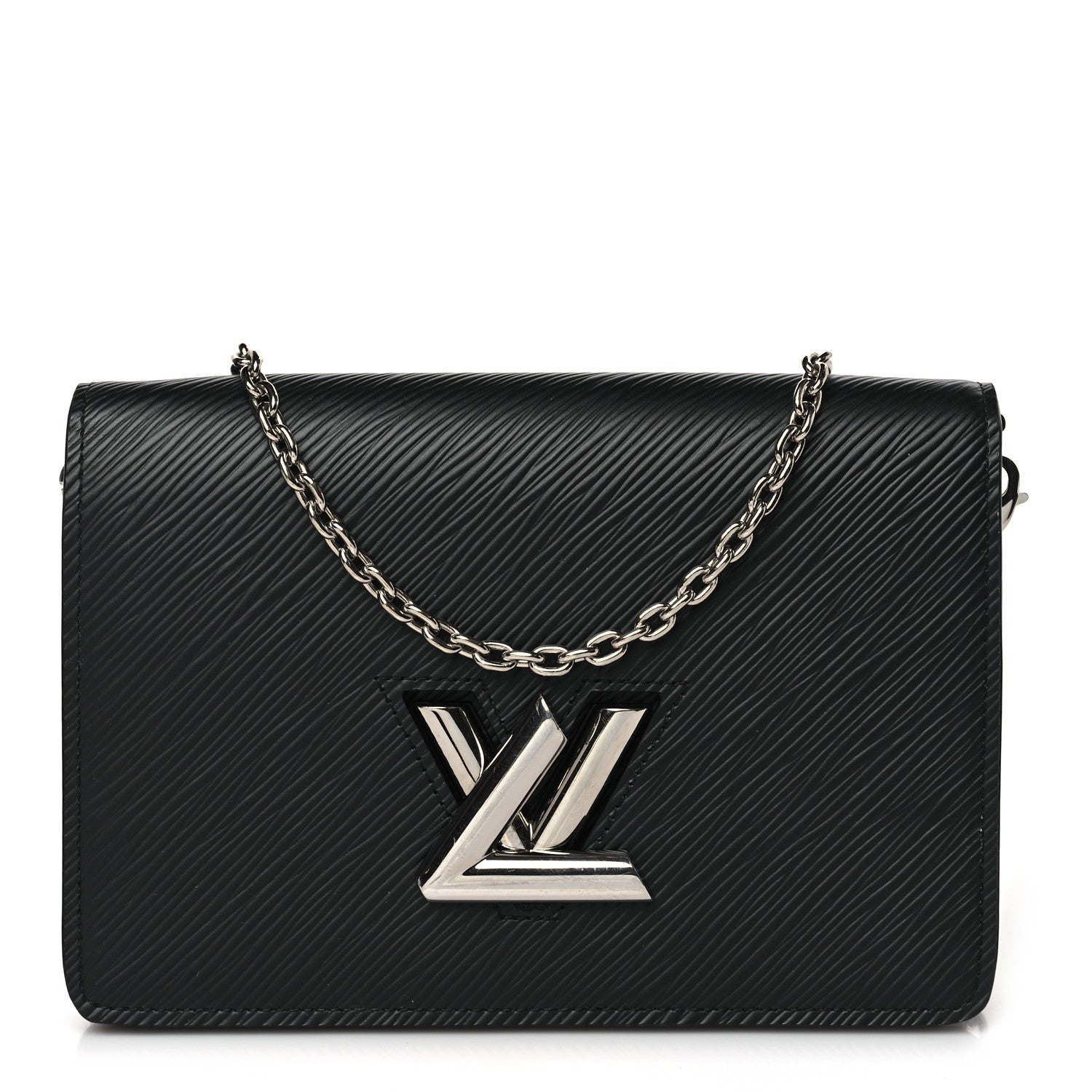 Louis Vuitton Epi Twist Belt Chain Wallet Black 1 of 8