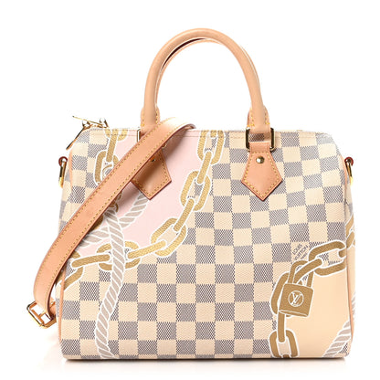 Louis Vuitton Damier Azur Nautical Speedy Bandouliere 25 1 of 12